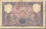 France 100 Francs Banknote, 100 F 1888-1909 ''Bleu et Rose'' -