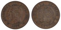France Centime Coin, Napoleon III, Napoléon III, Lyon -