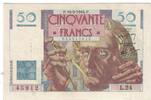 France 50 Francs Le Verrier, L.24, Fayette:20.4, KM:127a -