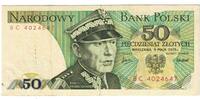 Poland 50 Zlotych Banknote, 1975-05-09, KM:142a -