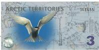 United States Dollar Banknote, 3 DOLLAR ARTIC TERRITORIES -