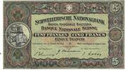 Switzerland 5 Franken Banknote, 1946-08-31, KM:11l -