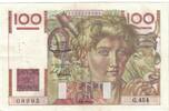 France 100 Francs Jeune Paysan, G454, Fayette:28.32, KM:128d -