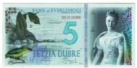 Serbia Tourist Banknote Banknote, 5 DUBRE BANK OF EVSHLOHOGI -