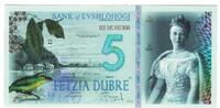 Serbia Tourist Banknote Banknote, 5 DUBRE BANK OF EVSHLOHOGI -