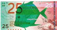 Spain Tourist Banknote Banknote, 25 ROMBO BANCO DE BUENO CHINI POLYMER -
