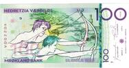 United States Tourist Banknote Banknote, 100 VAERDILOS MROKLAND BANK -