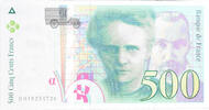 France 500 Francs Pierre et Marie Curie, D 018254726 -