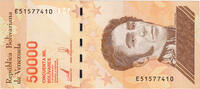 Venezuela 50,000 Bolívares Banknote, 2019-01-22 -