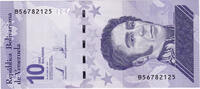 Venezuela 10 Bolívares Banknote, 2021-04-29 -