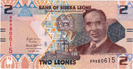 Sierra Leone 2 Leones Banknote, 2022-04-27 -