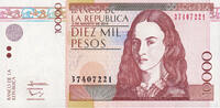 Colombia 10000 Pesos Banknote, 2014-08-03 -