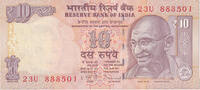 India 10 Rupees Banknote, KM:102c -