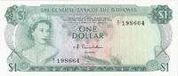 Bahamas 1 Dollar Banknote, Undated (1974), KM:35a -