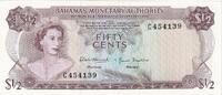 Bahamas 1/2 Dollar Banknote, KM:26a -