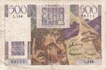 France 500 Francs Chateaubriand, 1953-06-04, L.14488111 -