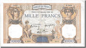 France 500 Francs Banknote, 1 000 F 1927-1940 ''Cérès et Mercure'' -