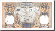 France 500 Francs Banknote, 1 000 F 1927-1940 ''Cérès et Mercure'' -