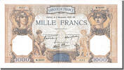 France 500 Francs Banknote, 1 000 F 1927-1940 ''Cérès et Mercure'' -