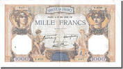France 500 Francs Banknote, 1 000 F 1927-1940 ''Cérès et Mercure'' -