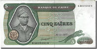 Zaire 5 Zaïres Banknote, 1977-11-24 -