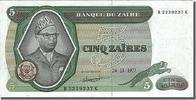 Zaire 5 Zaïres Banknote, 1977-11-24 -