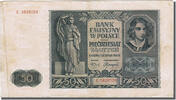 Poland 50 Zlotych Banknote, 1941-08-01 -