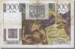 France 500 Francs Banknote, 500 F 1945-1953 ''Chateaubriand'' -