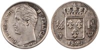 France 1/4 Franc Coin, Charles X, Lille, Silver, Gadoury:353 -