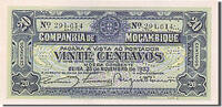 Mozambique 20 Centavos Banknote, 1933-11-25 -