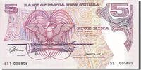 Papua New Guinea 5 Kina Banknote -