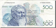 Belgium 500 Francs Banknote -
