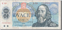 Czechoslovakia 20 Korun Banknote -
