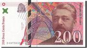 France 200 Francs Banknote, 200 F 1995-1999 ''Eiffel'' -