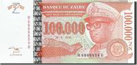 Zaire 100,000 Nouveaux Zaïres Banknote, 1996-06-30 -