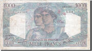 France 1000 Francs Banknote, 1 000 F 1945-1950 ''Minerve et Hercule'' -