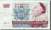 Sweden 100 Kronor Banknote, 1980, KM:54c -