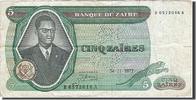 Zaire 5 Zaïres Banknote, 1972-11-24, KM:20a -