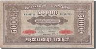 Poland 50,000 Marek Banknote, 1922-10-10, KM:33 -
