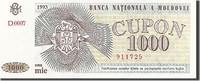 Moldova 1000 Cupon Banknote, 1993, KM:3 -