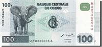 Congo Democratic Republic 100 Francs Banknote, 2000-01-04, KM:92a -