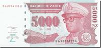 Zaire 5000 Nouveaux Zaïres Banknote, 1995-01-30, KM:68a -
