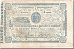 Paraguay 4 Pesos Banknote, Undated (1865), KM:24 -