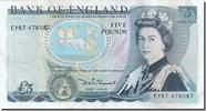 Great Britain 5 Pounds Banknote, 1980-1987, KM:378c -