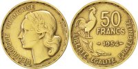France 50 Francs Coin, Guiraud, Aluminum-Bronze, KM:918.1 -