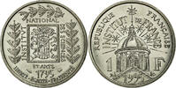 France Franc Coin, Institut, Nickel, KM:1133, Gadoury:480 -