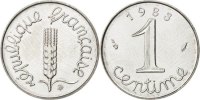 France Centime Coin, Épi, Stainless Steel, KM:928, Gadoury:91 -