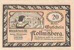 Austria 20 Heller Banknote, Kollmitzberg, Eglise, UNC(63) Mehl:FS 462a -
