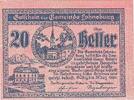 Austria 20 Heller Banknote, Lohnsburg, Eglise, 1920 UNC(63) Mehl:FS 561II -