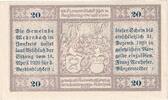 Austria 20 Heller Banknote, Mehrnbach, Monument, UNC(63) Mehl:FS 604.1 -